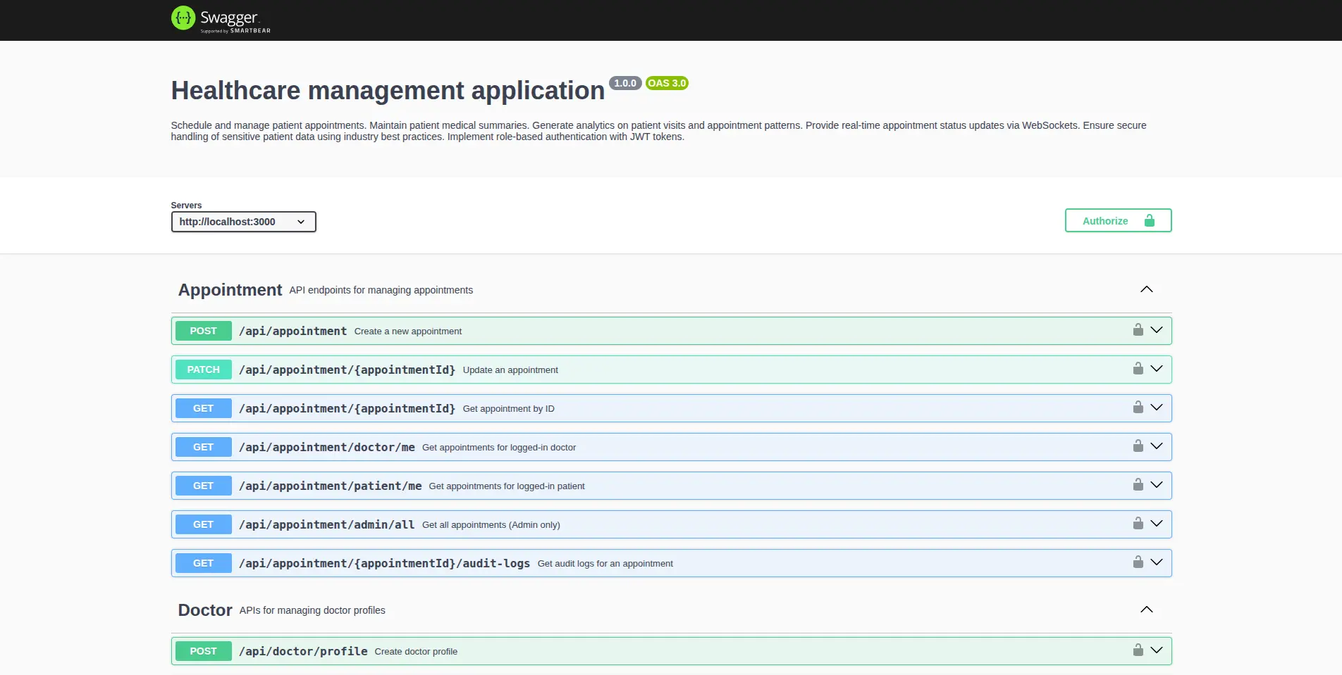 Health Care Management App